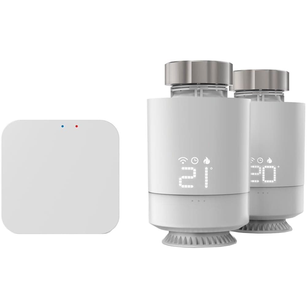 Set control incalzire HAMA 176662, 2 termostate, unitate de control, Wi-Fi, alb
