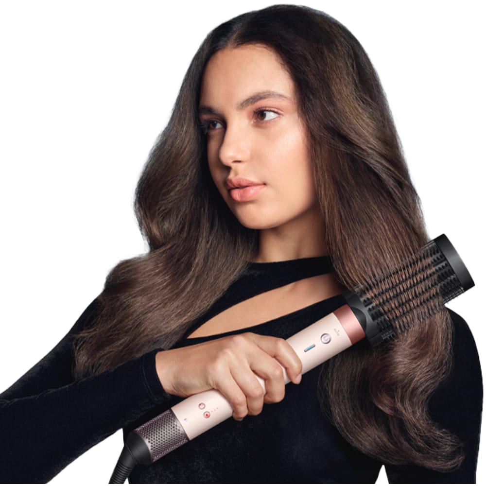 Trusa coafat Multistyler DYSON HS09 Airwrap Co-anda2x, 90 grade, invelis ceramic, rosu