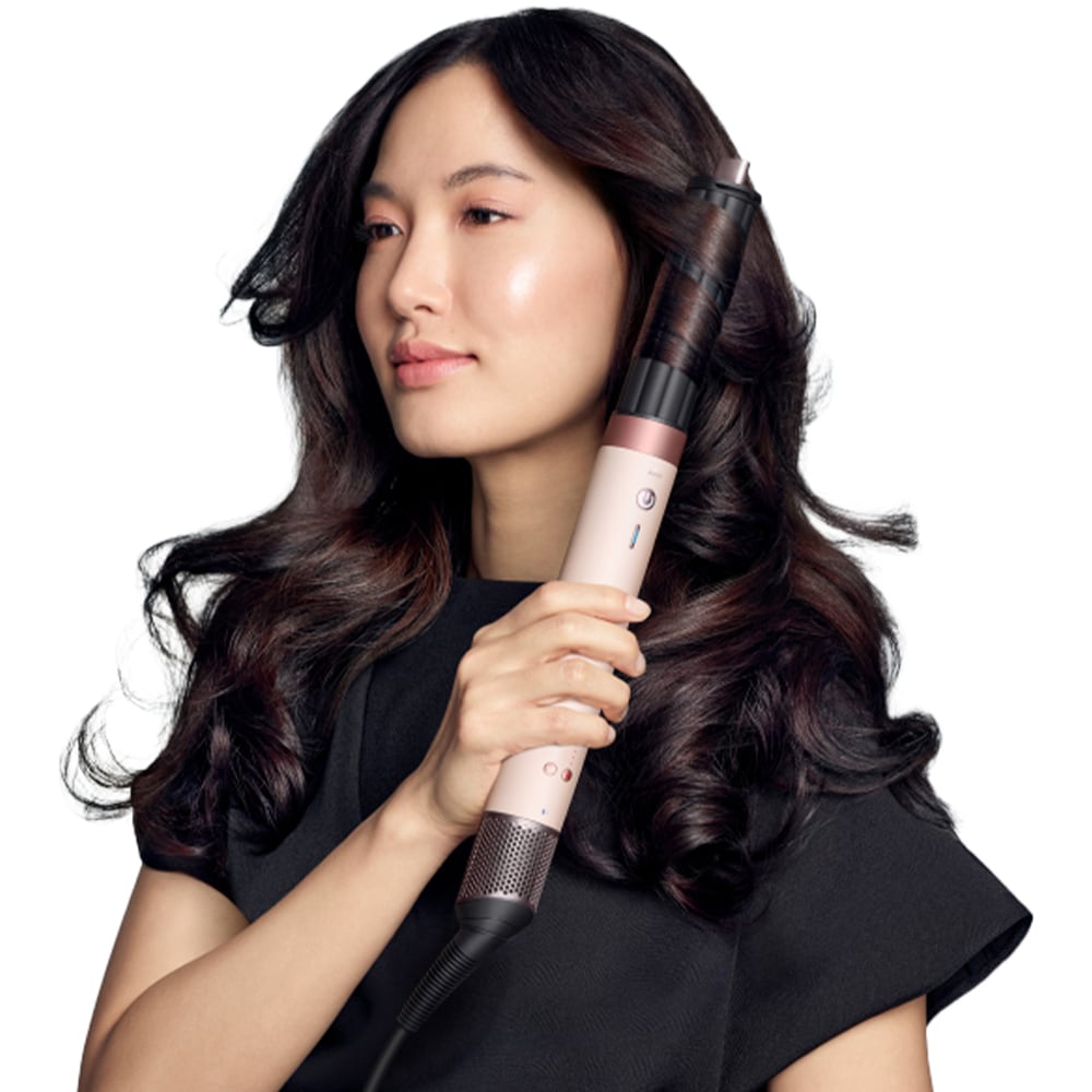 Trusa coafat Multistyler DYSON HS09 Airwrap Co-anda2x, 90 grade, invelis ceramic, rosu