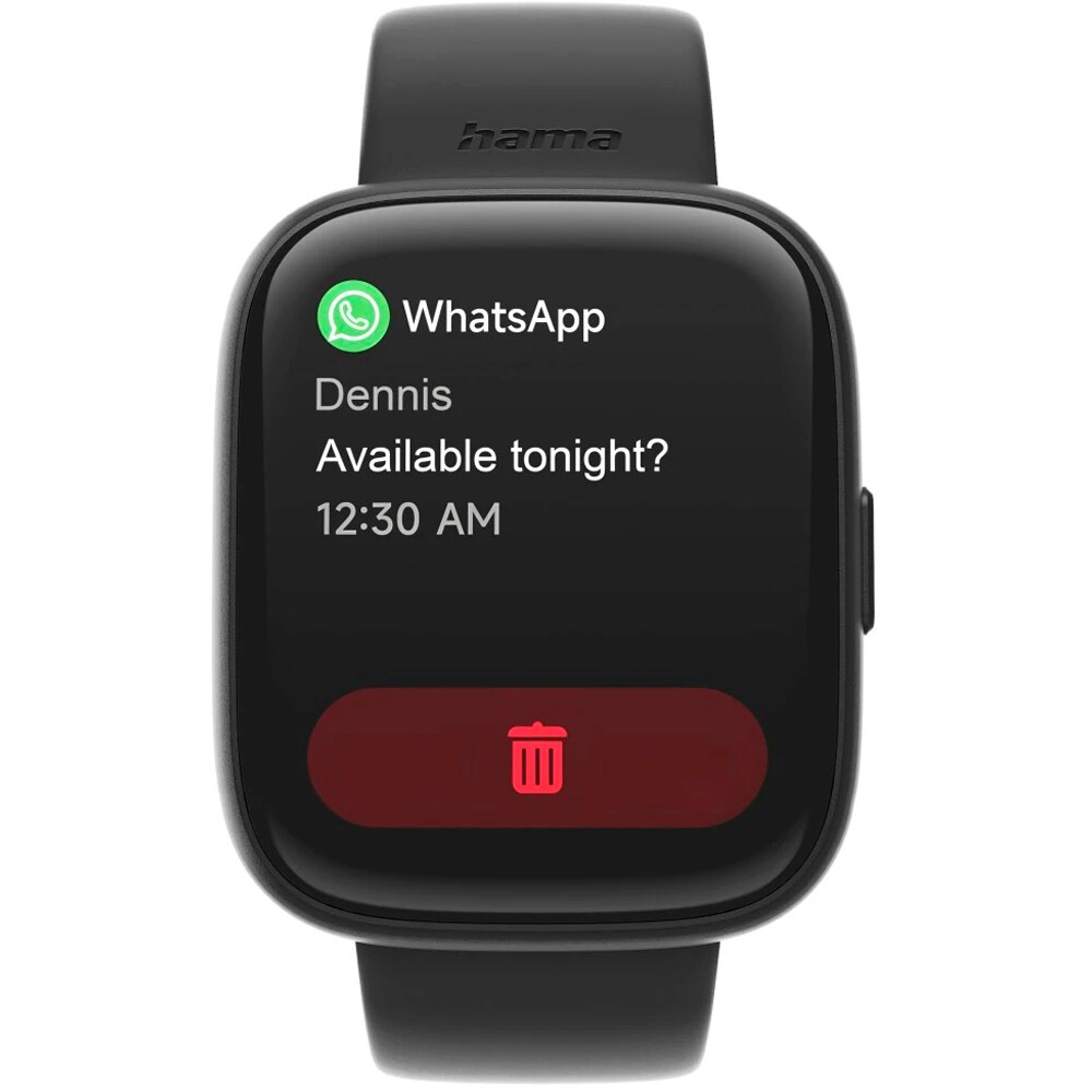 Smartwatch HAMA 4000 178640, Android/iOS, negru