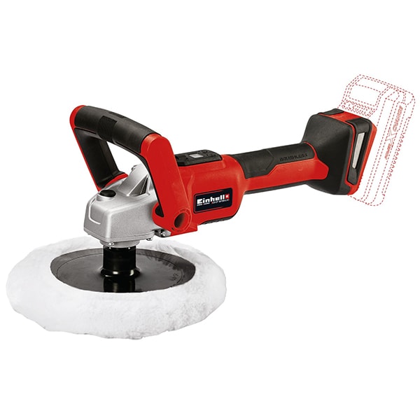 Masina de slefuit rotativa EINHELL CE-CP 18/180 Li E-Solo, 3000ROM, 180mm, fara acumulator, rosu