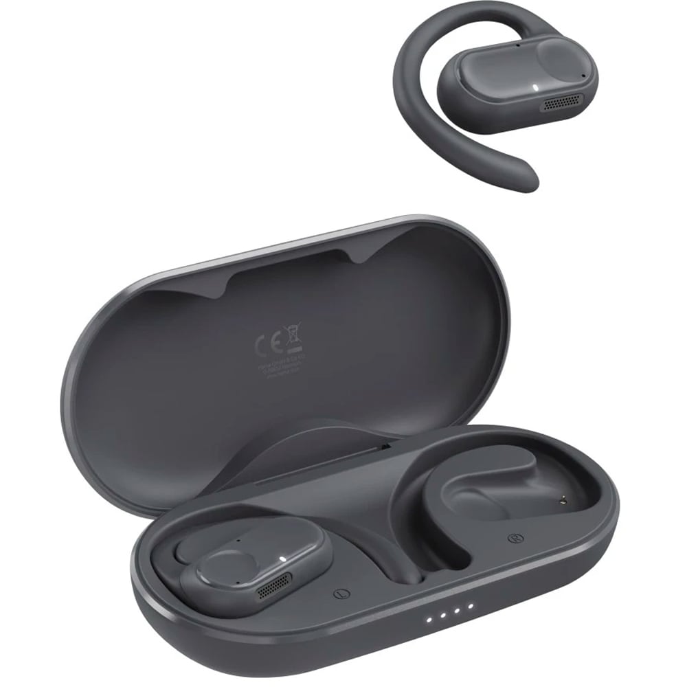 Casti HAMA Spirit Open, True Wireless, Bluetooth, Open-Ear, Microfon, negru