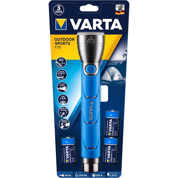 Lanterna cu LED VARTA Outdoor Sports, 3C, albastru