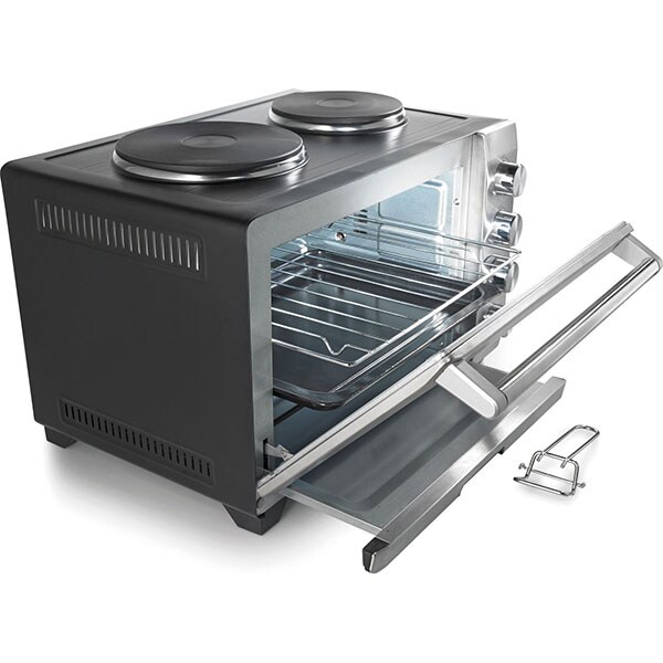 Cuptor electric cu plita GORENJE OM33HPX, 33l, 1600W, argintiu