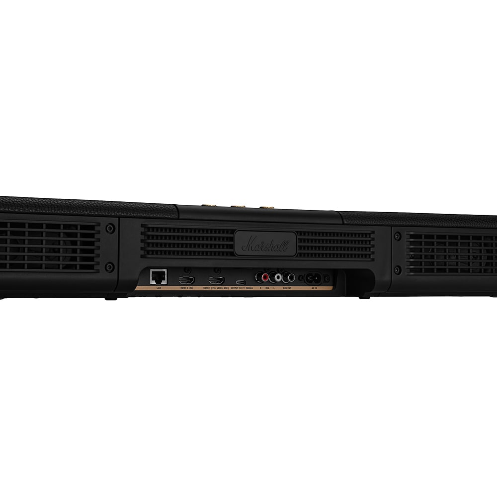 Soundbar MARSHALL Heston 120, 150W, Bluetooth, Wi-Fi, Dolby Atmos, negru