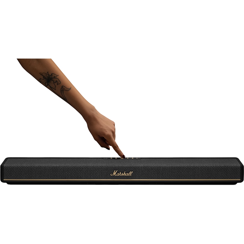 Soundbar MARSHALL Heston 60, 75W RMS, Bluetooth, Wi-Fi, Dolby Atmos, negru