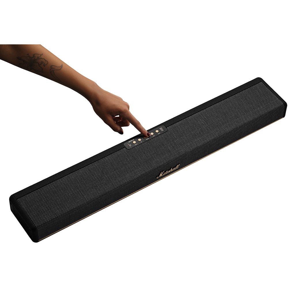 Soundbar MARSHALL Heston 60, 75W RMS, Bluetooth, Wi-Fi, Dolby Atmos, negru