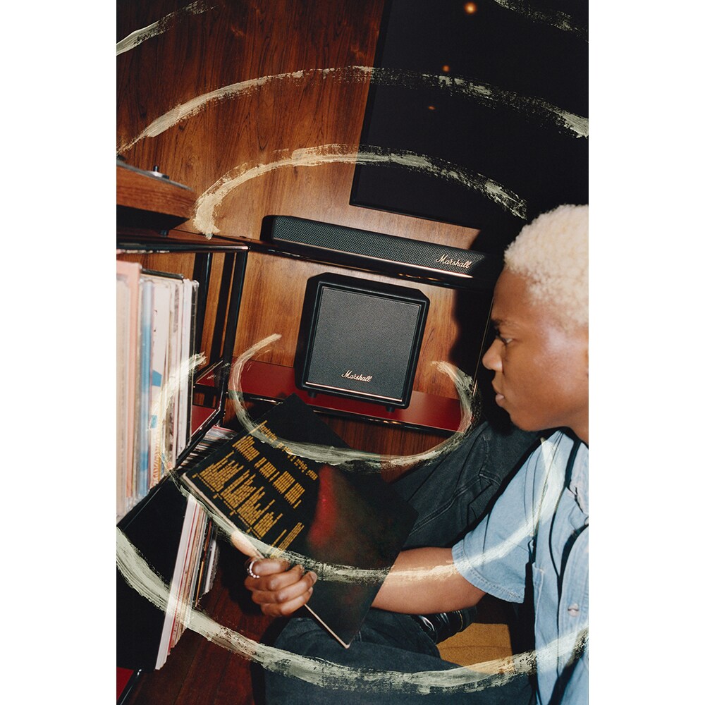 Soundbar MARSHALL Heston 60, 75W RMS, Bluetooth, Wi-Fi, Dolby Atmos, negru