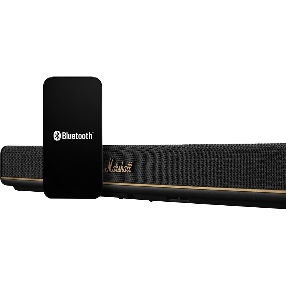 Soundbar MARSHALL Heston 60, 75W RMS, Bluetooth, Wi-Fi, Dolby Atmos, negru
