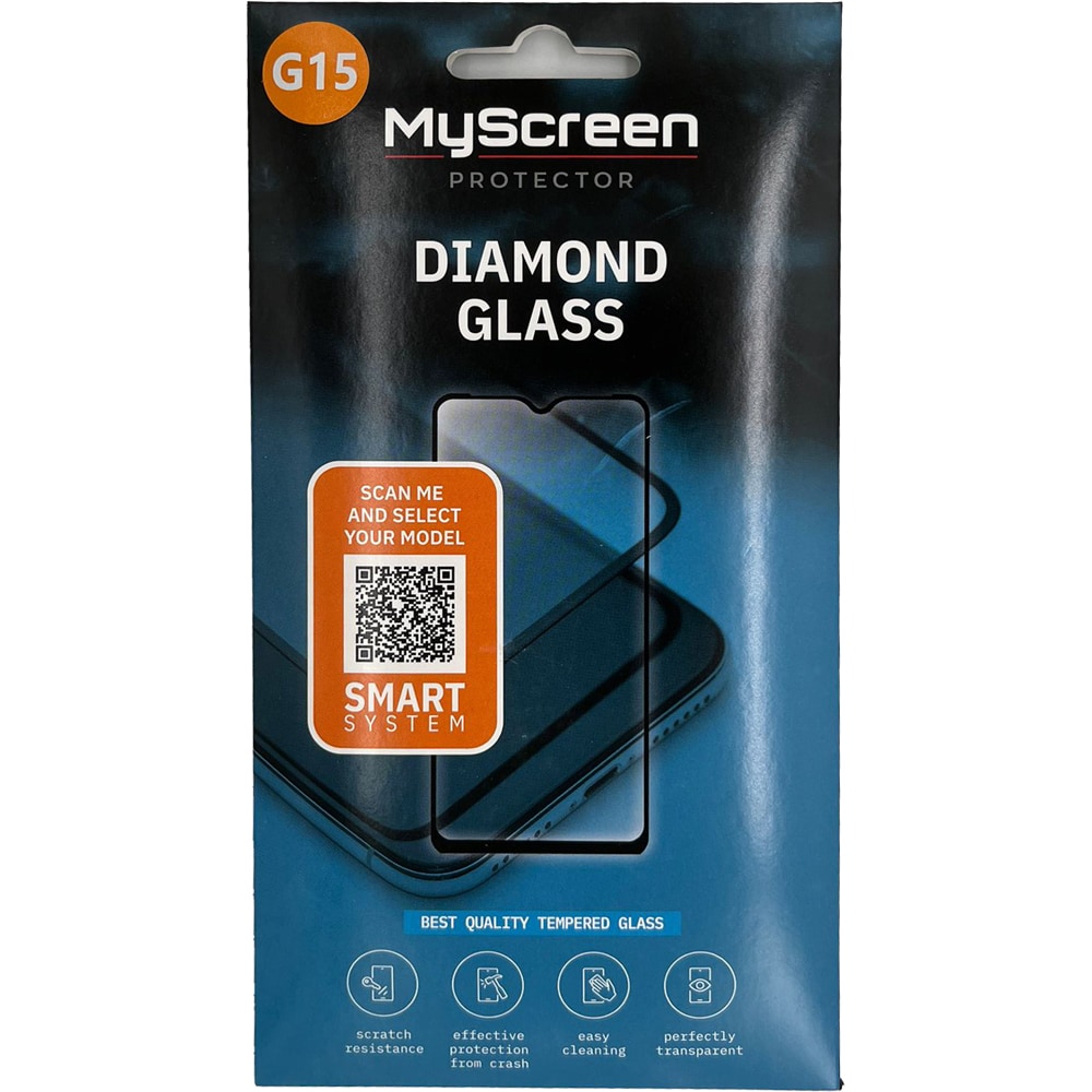 Folie protectie pentru telefon MYSCREEN Diamond Glass G15, transparent