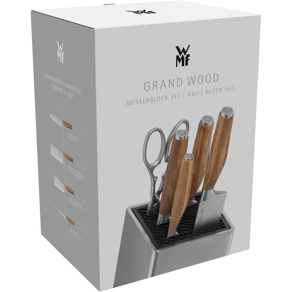 Set cutite WMF Grand Wood Flextec 1897719992, 6 piese, maro