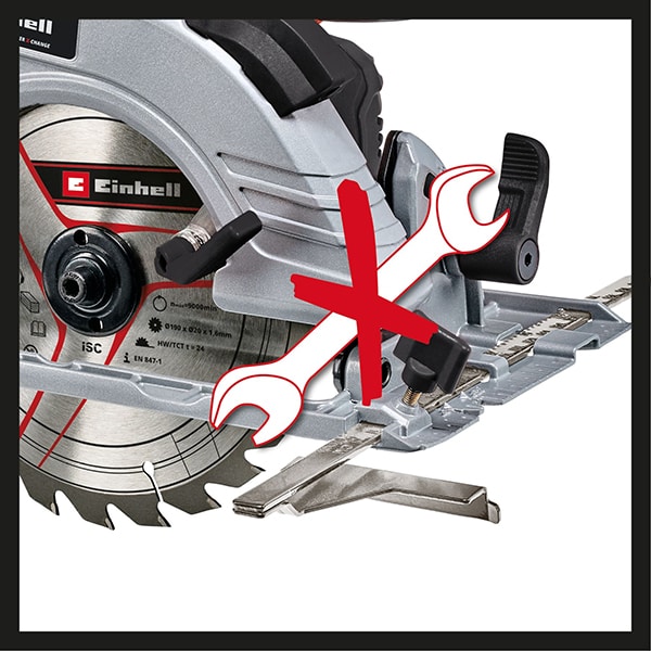 Fierastrau circular EINHELL TE-CS 18/190 Li BL - Solo, 18V, 3800RPM, fara acumulator, negru