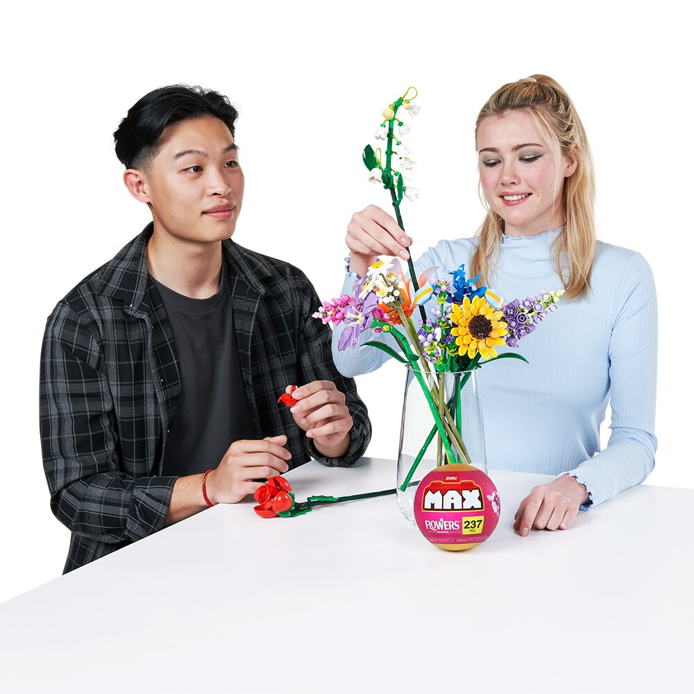 Joc constructie ZURU Max - Flori de gradina.83184, 3 ani+, 243 piese