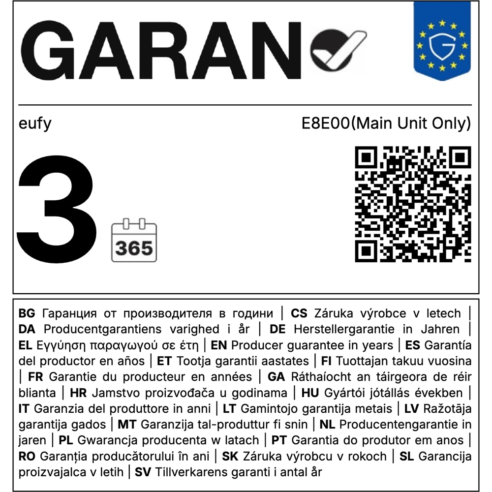 Kit supraveghere video EUFYCAM S4, 4 camere, 4K Ultra HD, 16 canale, alb