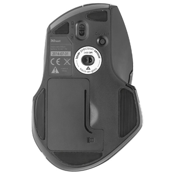 Mouse Wireless TRUST Evo Advanced, 2400 dpi, negru
