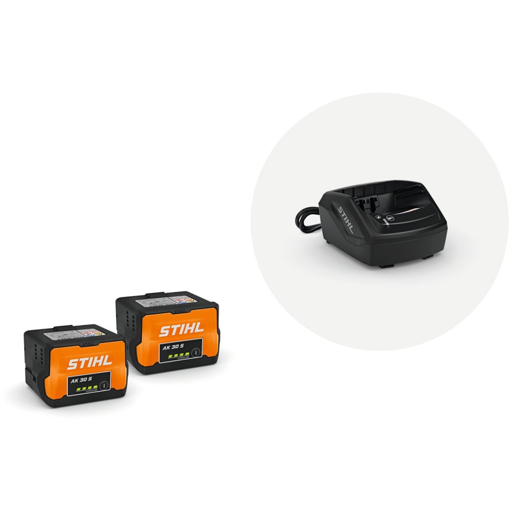 Set STIHL AK 30 Plus, acumulator AK 30S, 2 buc+ incarcator AL 101