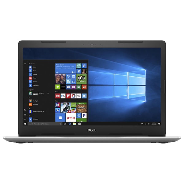 Laptop DELL Inspiron 5570, Intel Core i7-8550U pana la 4.0GHz, 17.3" Full HD, 8GB, HDD 1TB + SSD 128GB, AMD Radeon 530 4GB, Windows 10 Home, Argintiu