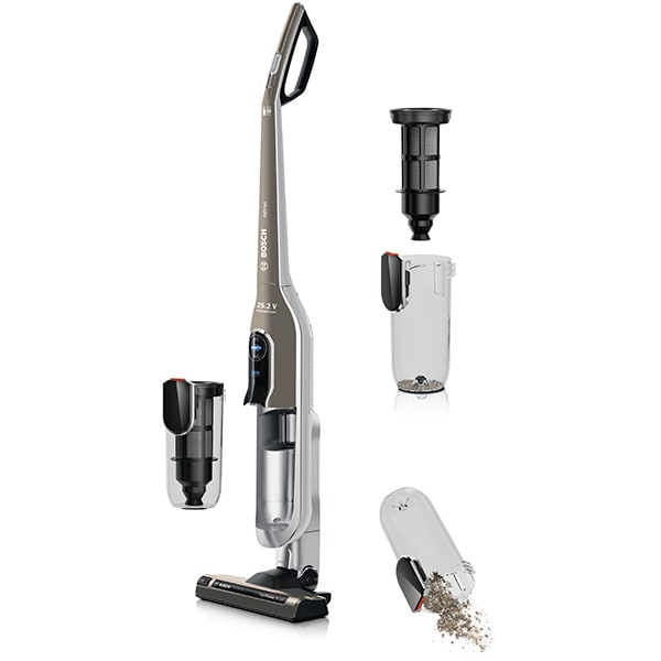 Aspirator vertical BOSCH Athlet BCH6L2561, 0.9l, 25.2V, autonomie max 60 min, SensorBagless, maro-argintiu