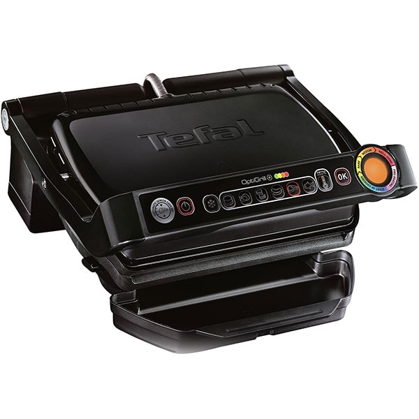 Gratar electric TEFAL OptiGrill+ GC712834, 2000W, 6 programe automate, negru