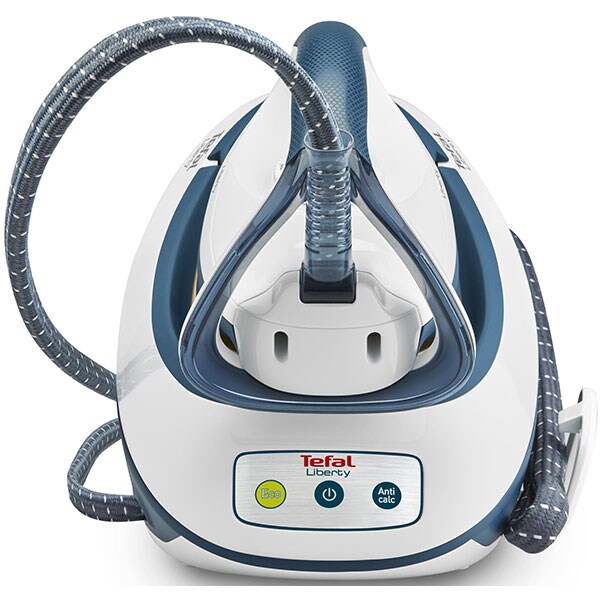 Statie de calcat TEFAL Liberty SV7030, 2200W, 310g/min, 1.5l, talpa ceramica, alb-albastru