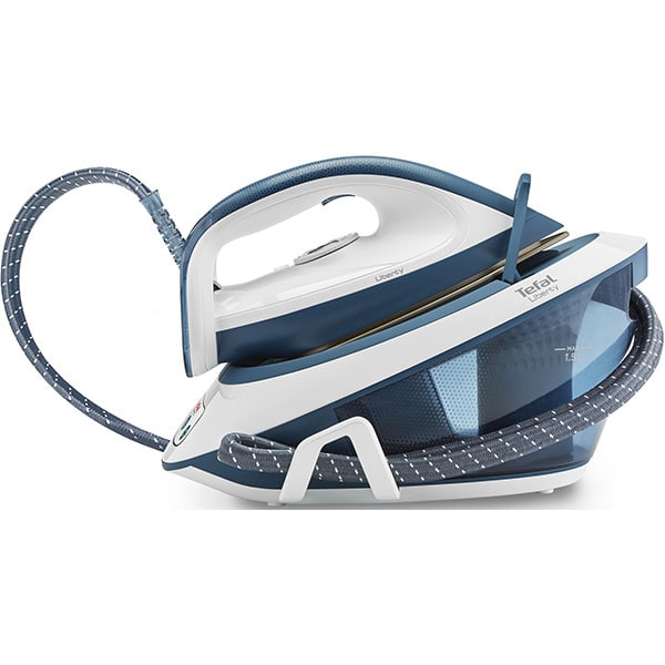 Statie de calcat TEFAL Liberty SV7030, 2200W, 310g/min, 1.5l, talpa ceramica, alb-albastru