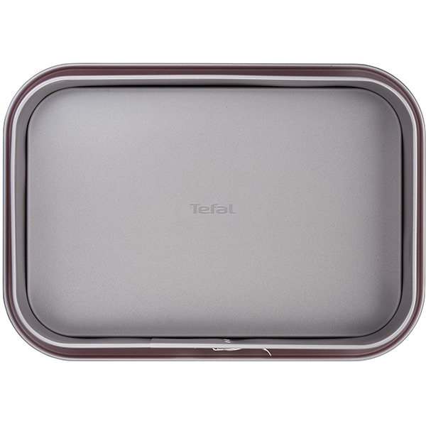 Tava TEFAL Delibake J1640574, 36x24cm, aluminiu, rosu