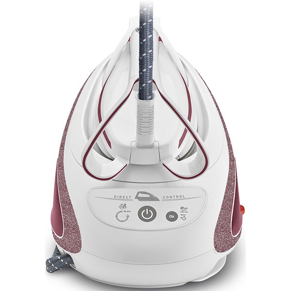 Statie de calcat TEFAL Pro Express Ultimate Care GV9571E0, 2600W, 550g/min, 1.9l, talpa Durilium AirGlide Autoclean, alb-visiniu