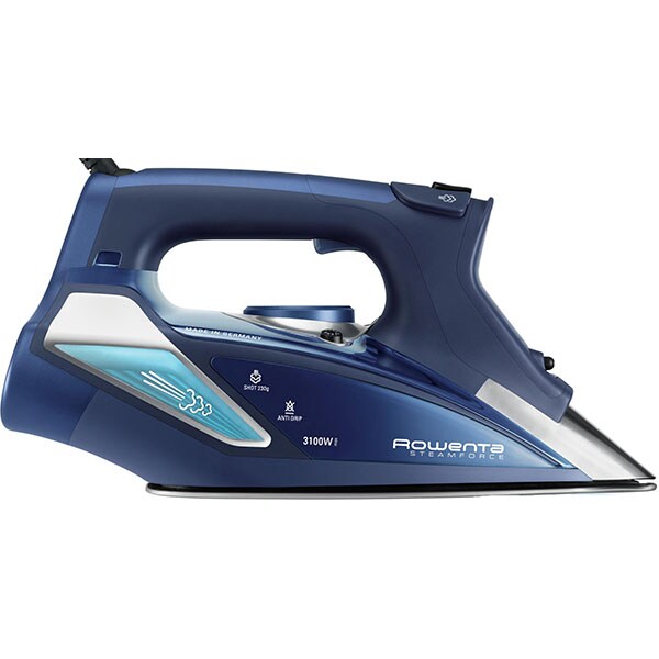 Fier de calcat ROWENTA Steamforce DW9240F1, 3100W, 230g/min, 350ml, talpa Microsteam 400 Profile Laser, albastru inchis