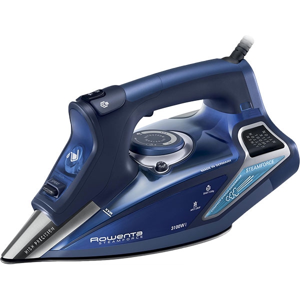 Fier de calcat ROWENTA Steamforce DW9240F1, 3100W, 230g/min, 350ml, talpa Microsteam 400 Profile Laser, albastru inchis