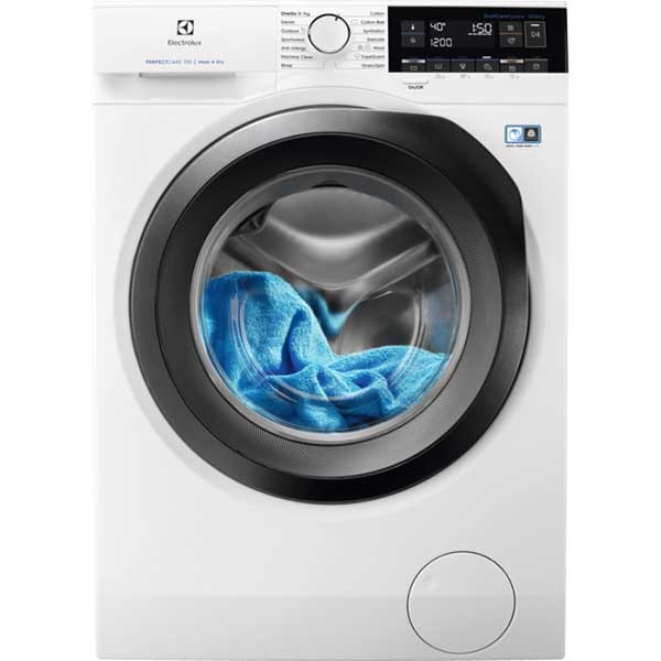 Masina de spalat rufe frontala cu uscator ELECTROLUX PerfectCare700 EW7W361S, SteamCare, 10/6 kg, 1600rpm, Clasa C/E, alb