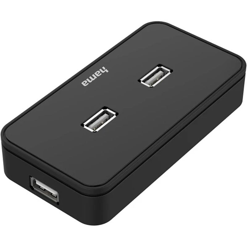 Hub USB HAMA 200123, USB 2.0, negru