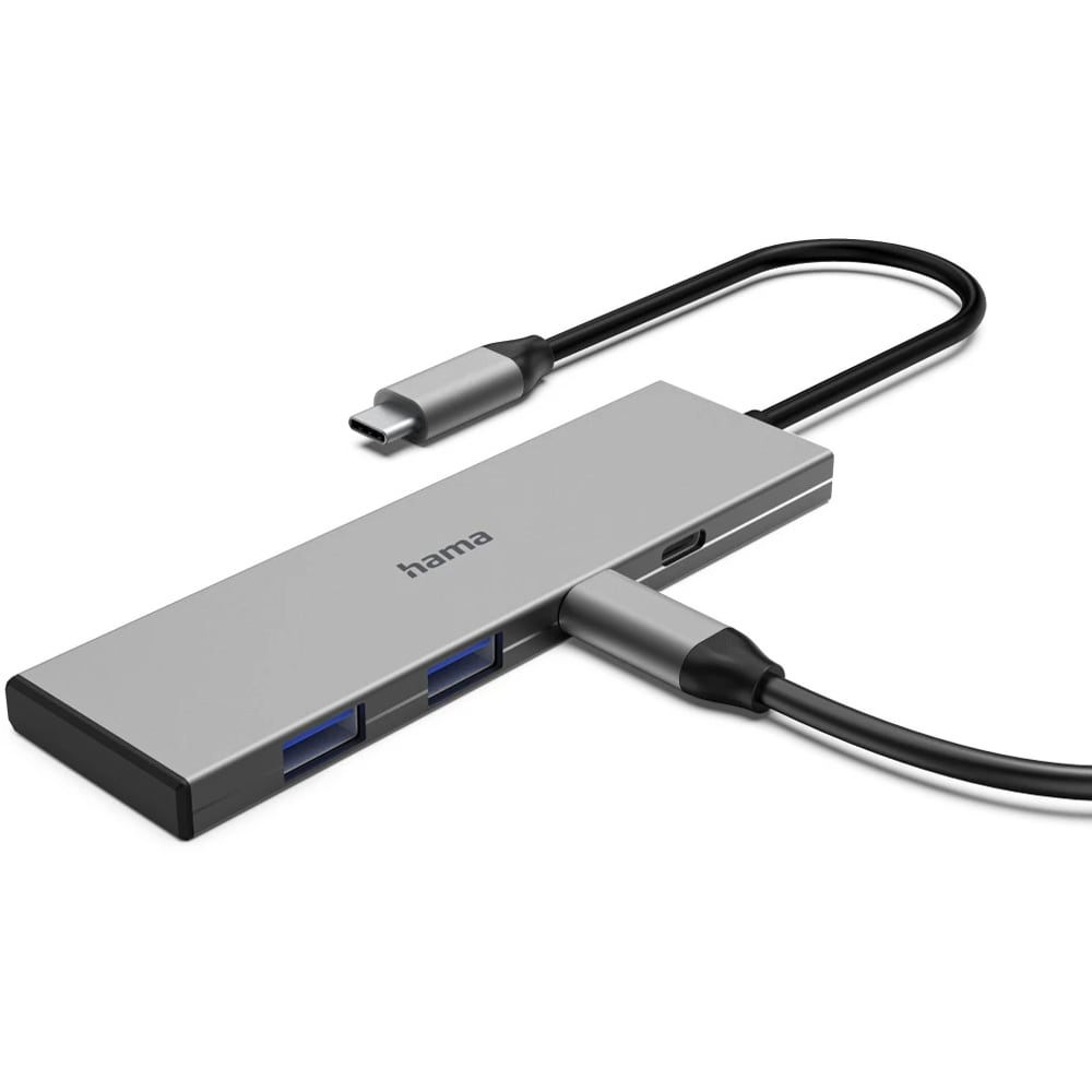 Hub USB Type-C HAMA 200147, USB 3.2, USB-C, gri