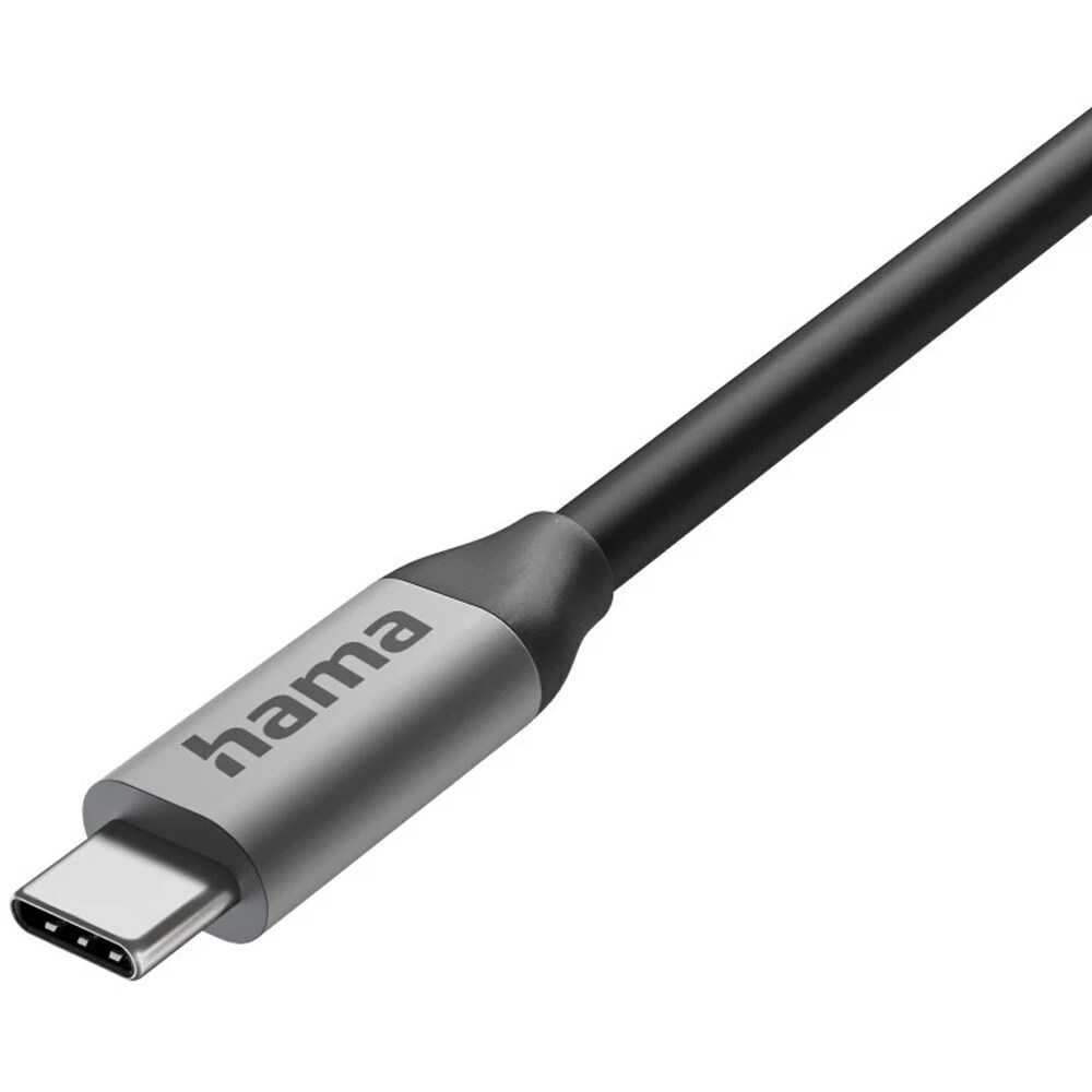 HUB USB Type-C HAMA 200149, USB-C, USB-A, Ethernet, HDMI, Jack 3.5 mm, gri