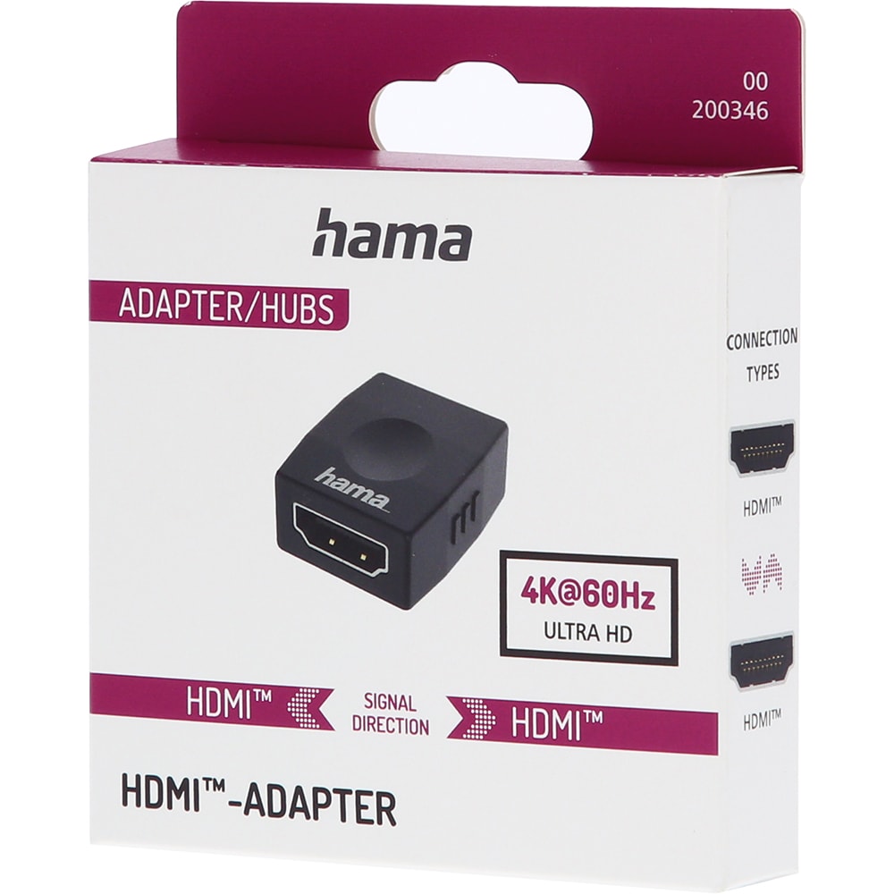 Adaptor HDMI - HDMI HAMA 200346, negru