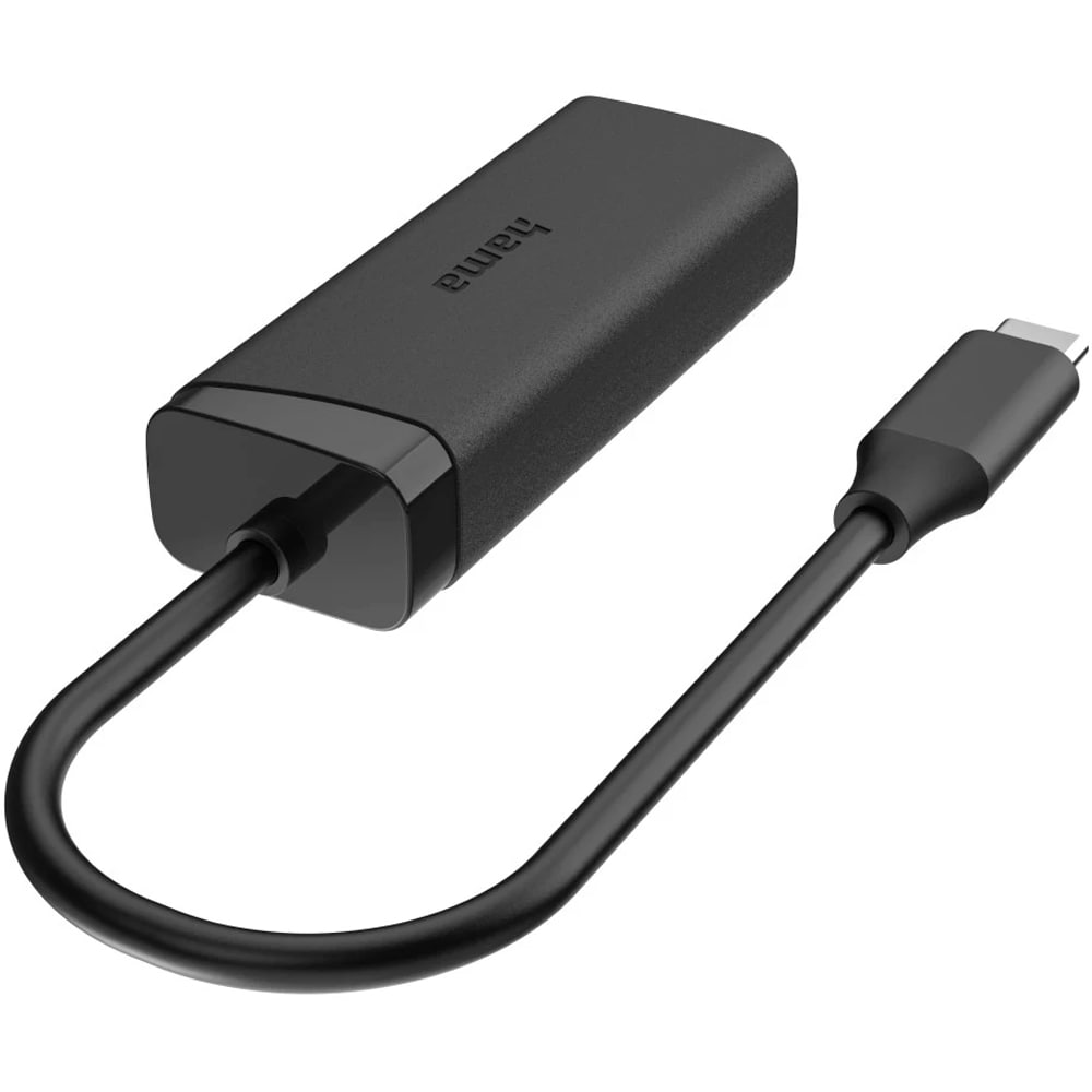 Adaptor USB C - RJ45 HAMA, 2.5 Gigabit, negru