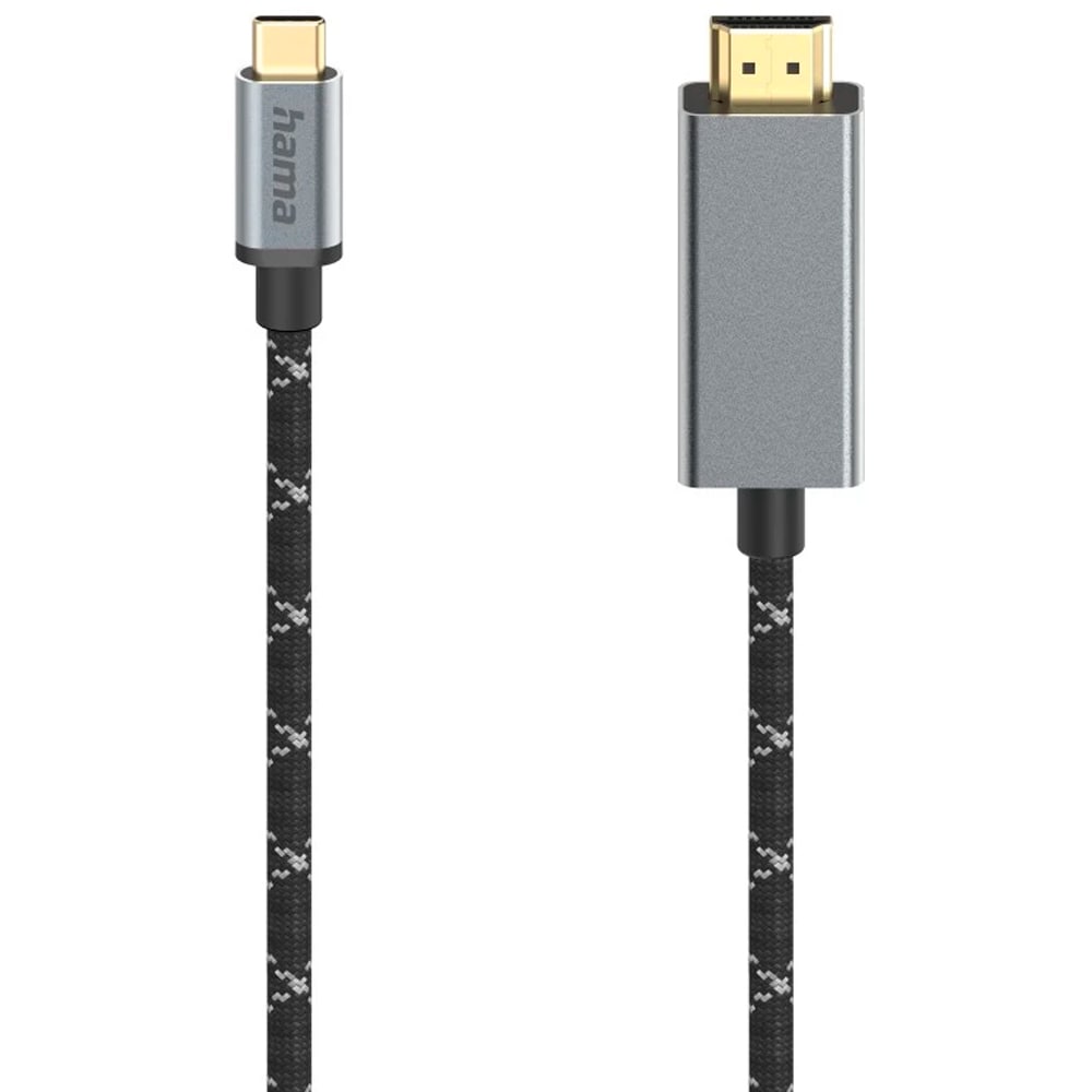 Cablu video USB-C - HDMI HAMA 200509, 1.5m, negru