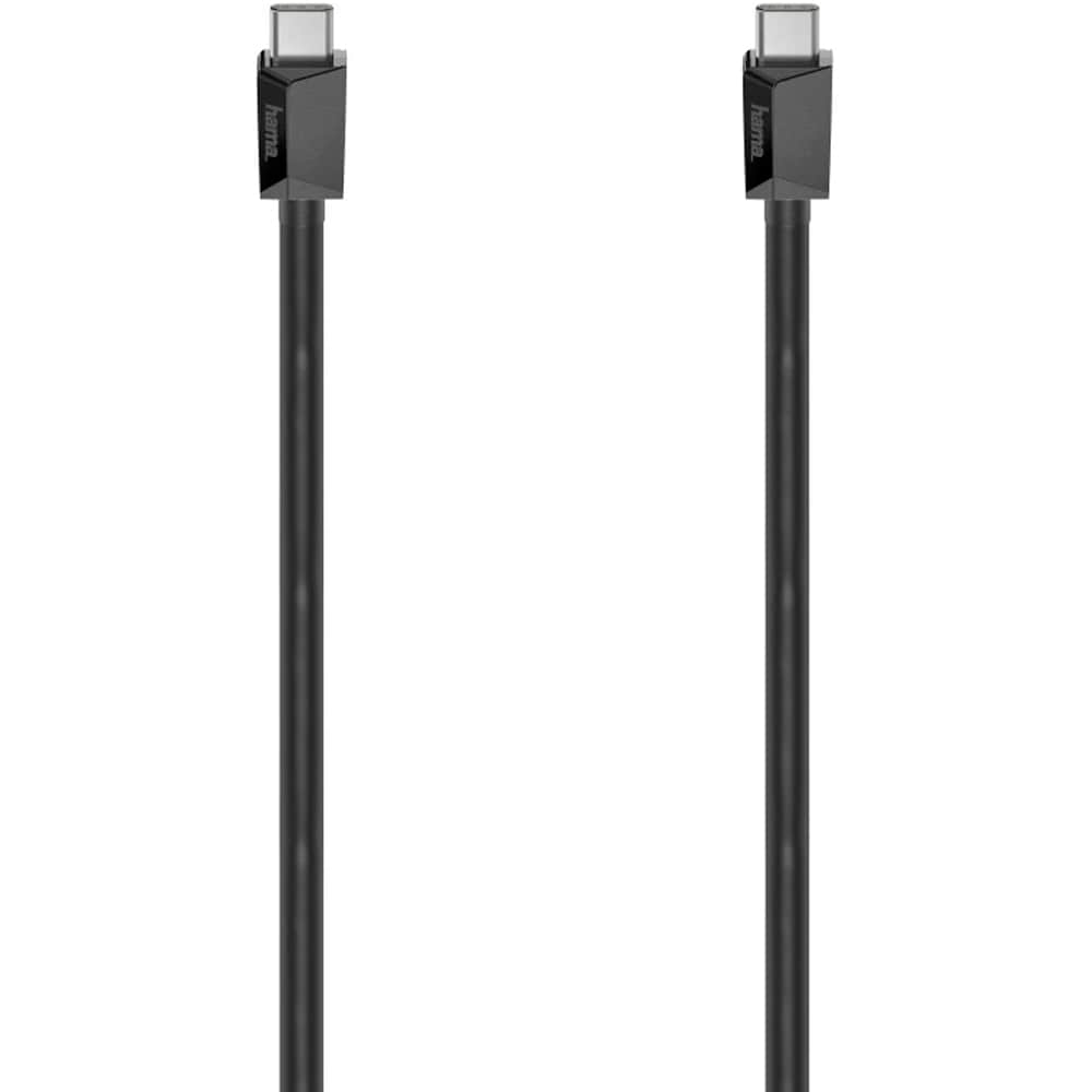 Cablu USB-C - USB-C HAMA 200786, USB 2.0, 60W, 3m, negru