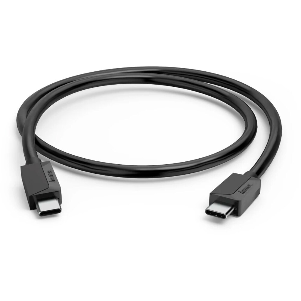 Cablu USB-C - USB-C HAMA 200786, USB 2.0, 60W, 3m, negru