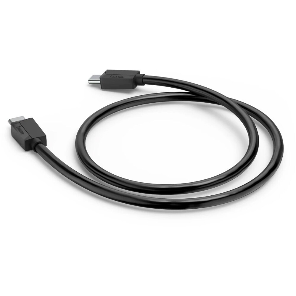 Cablu USB-C - USB-C HAMA 200786, USB 2.0, 60W, 3m, negru