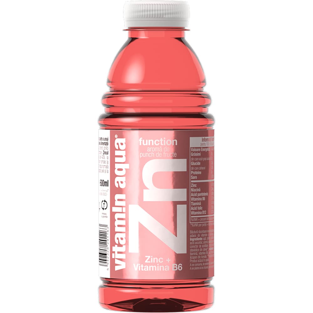 Apa cu vitamine VITAMIN AQUA Zn bax 0.6L x 6 sticle