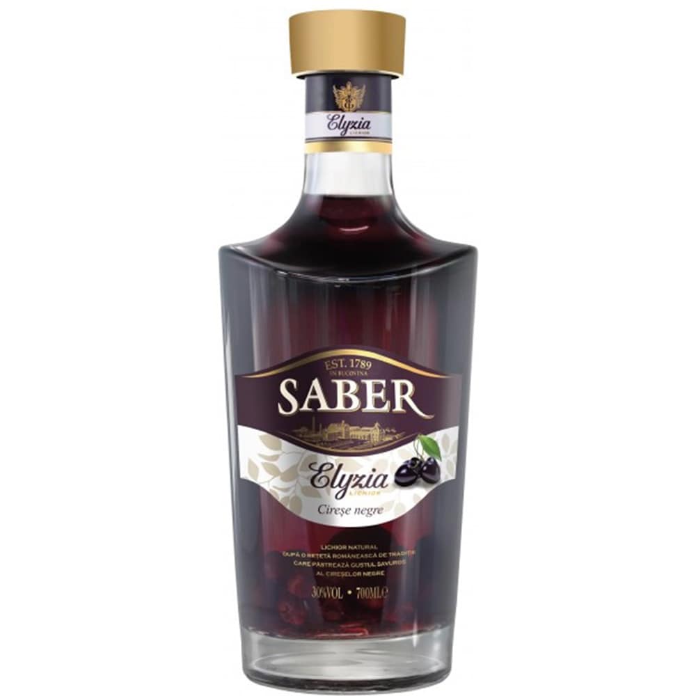 Lichior Saber Cirese negre, 0.7L