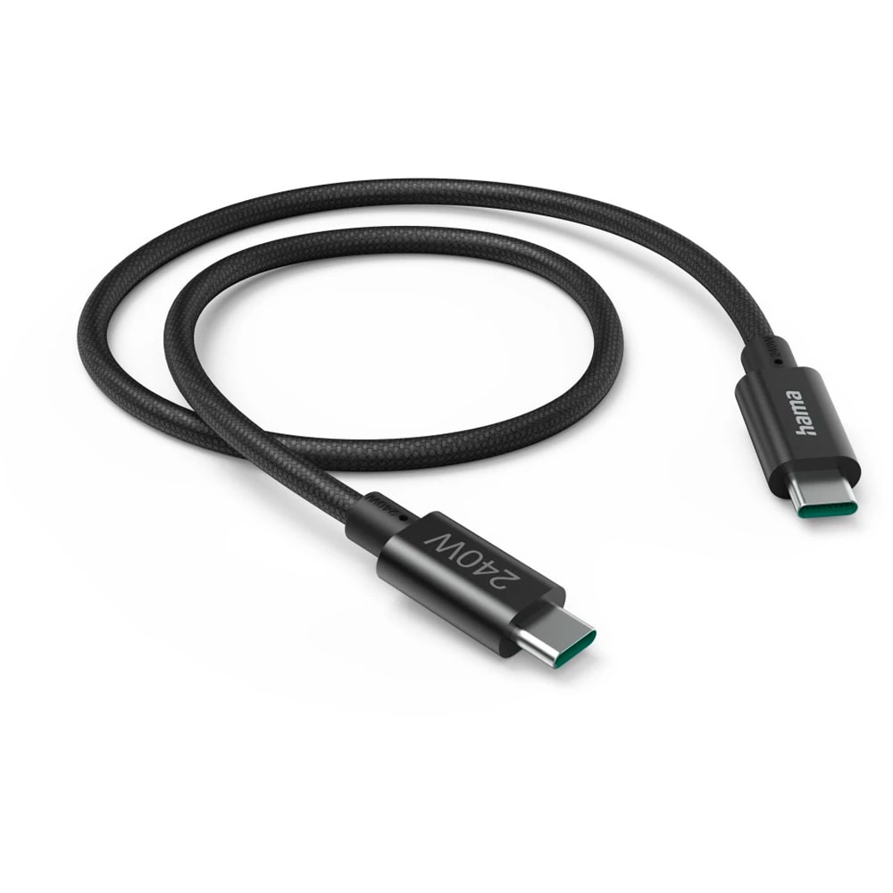 Cablu date HAMA 201702, USB-C - USB-C, 1.5m, negru