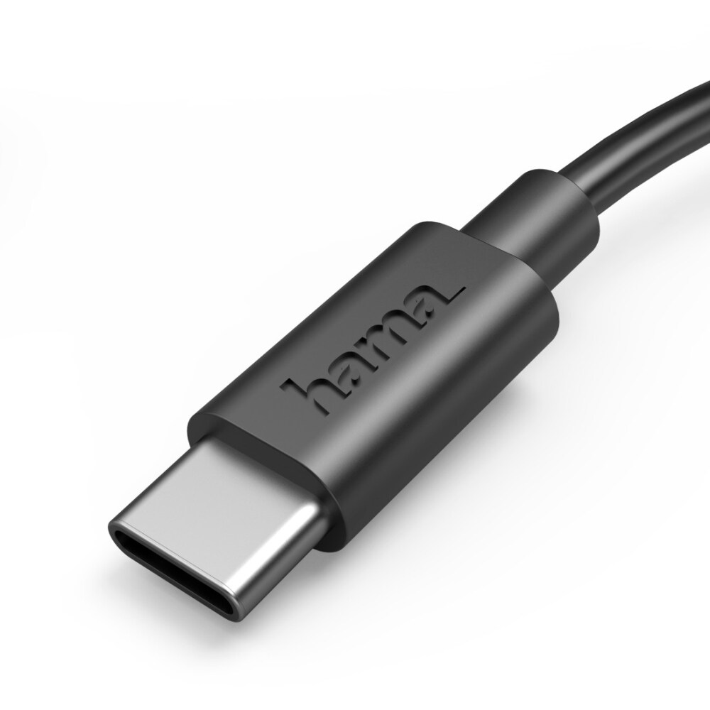 Cablu date HAMA 201705, USB-A - USB-C, 0.5m, negru