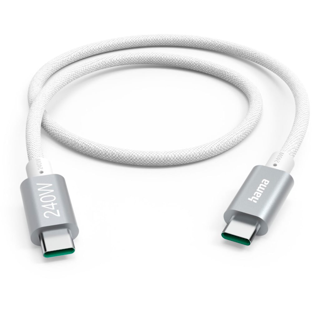 Cablu date HAMA 201721, USB-C - USB-C, 1.5m, alb