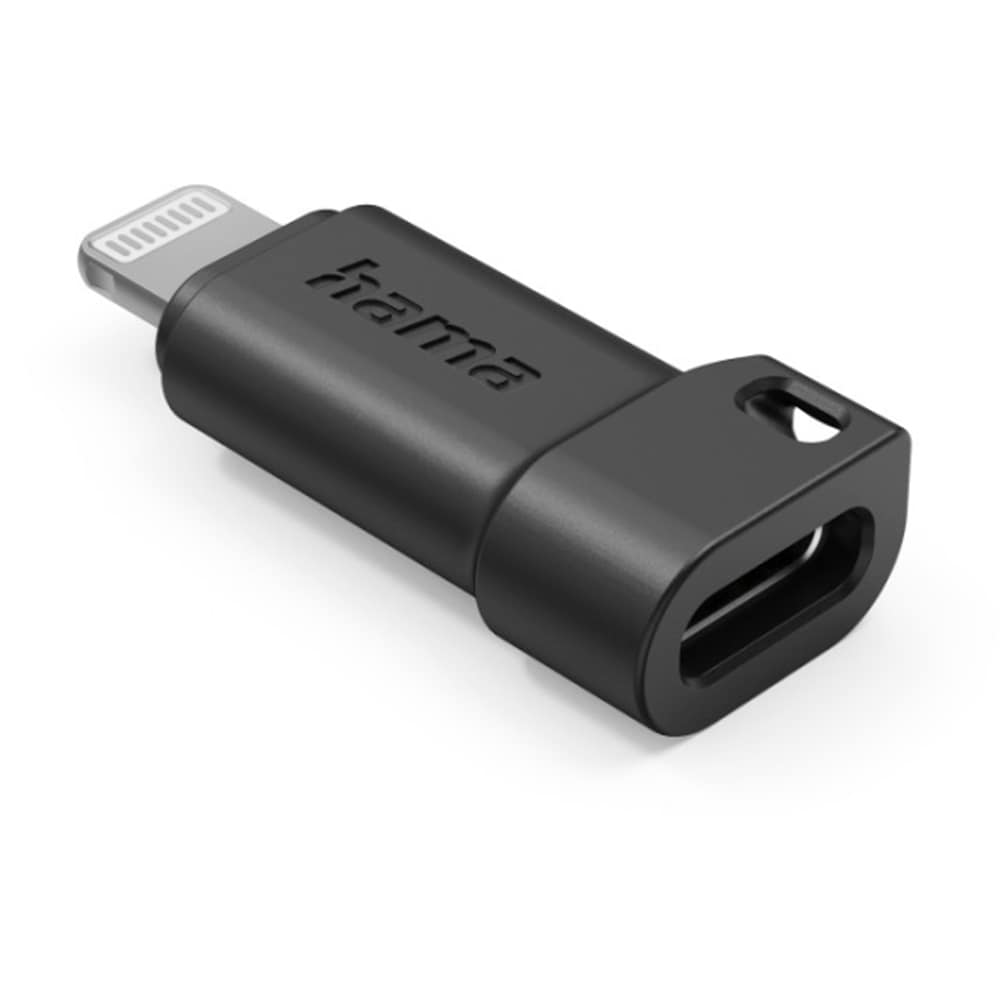 Adaptor HAMA 201734, USB-C - Lightning, negru