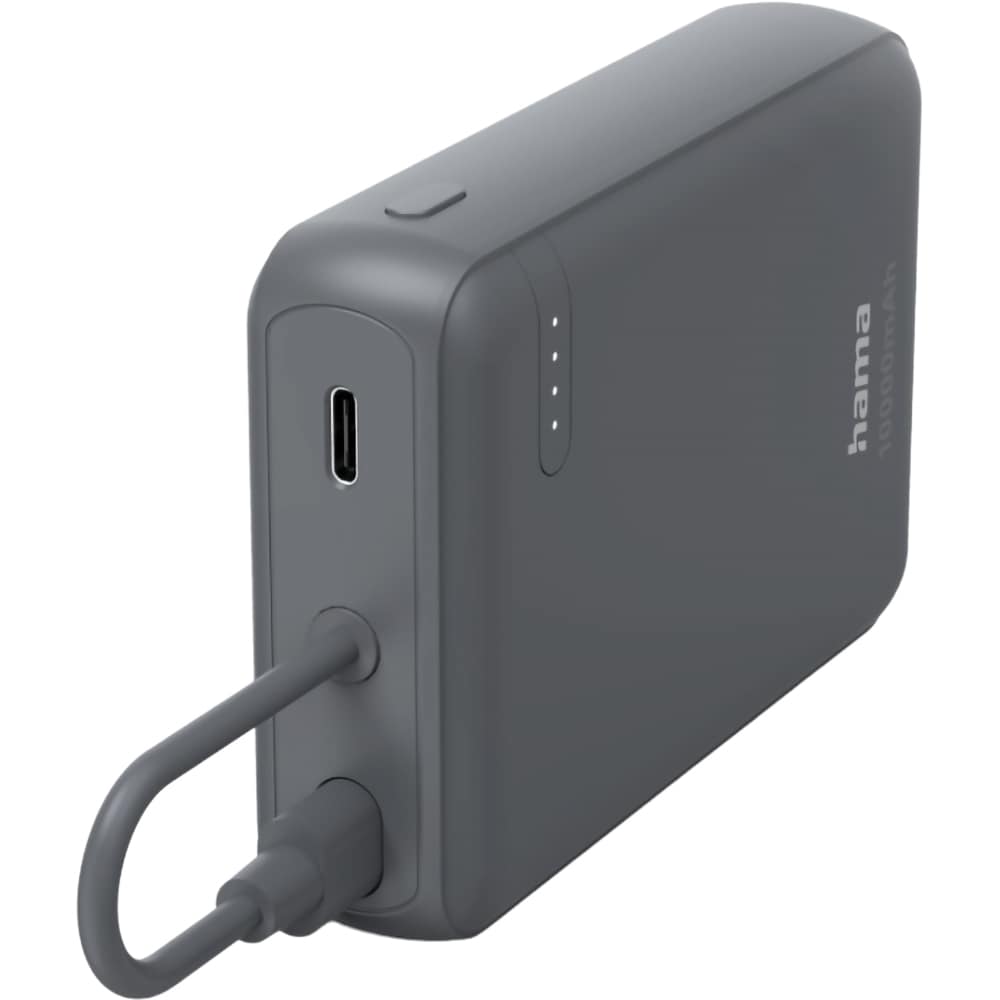 Baterie externa HAMA Travel 201739, 10000mAh, 2x USB-C, gri