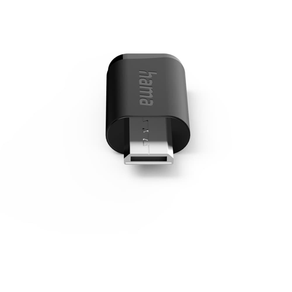 Adaptor HAMA 201744, Micro-USB - USB-C, 3 buc, negru
