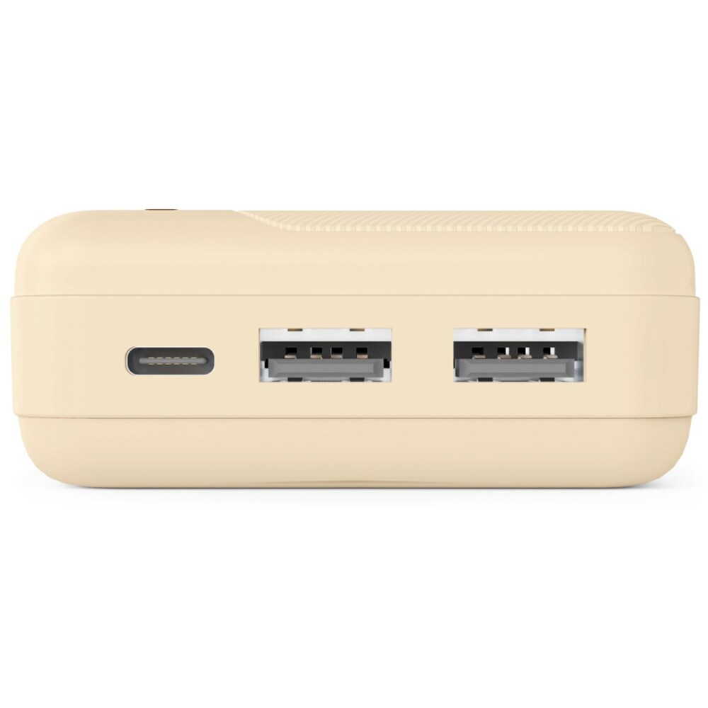 Baterie externa HAMA Pocket 20 201775, 20000mAh, 2x USB-A, 1x USB-C, Sand
