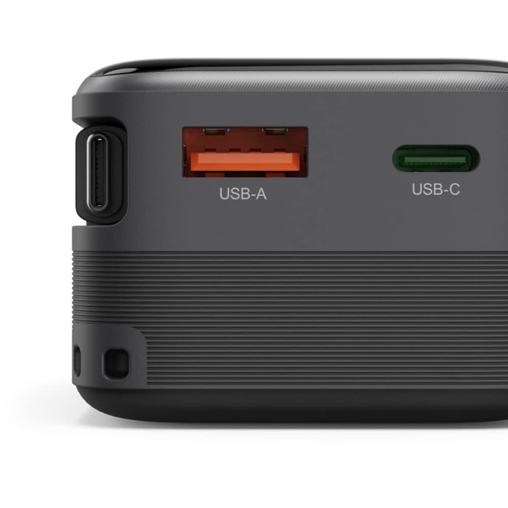 Baterie externa HAMA Roll Up 10 201784, 10000mAh, 1x USB-C, 1x USB-A, negru