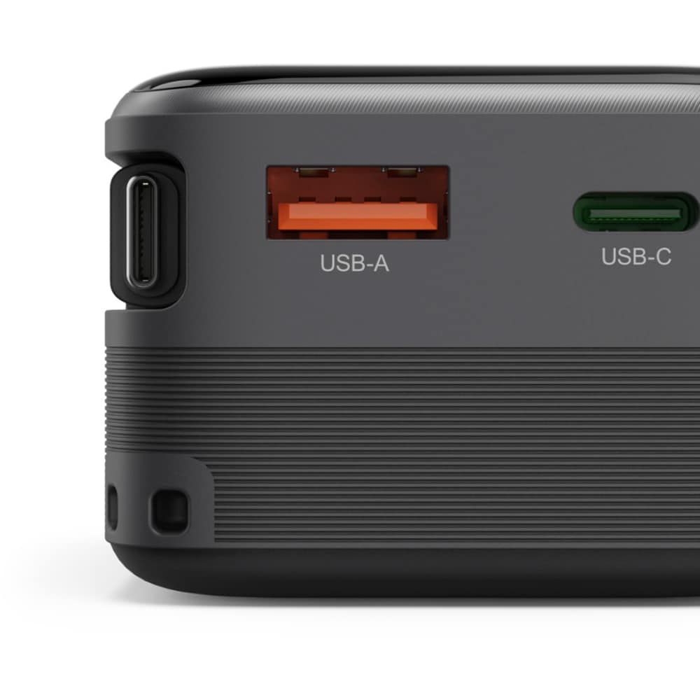 Baterie externa HAMA Roll Up 20 201785, 20000 mAh, 1x USB-C, 1x USB-A, negru